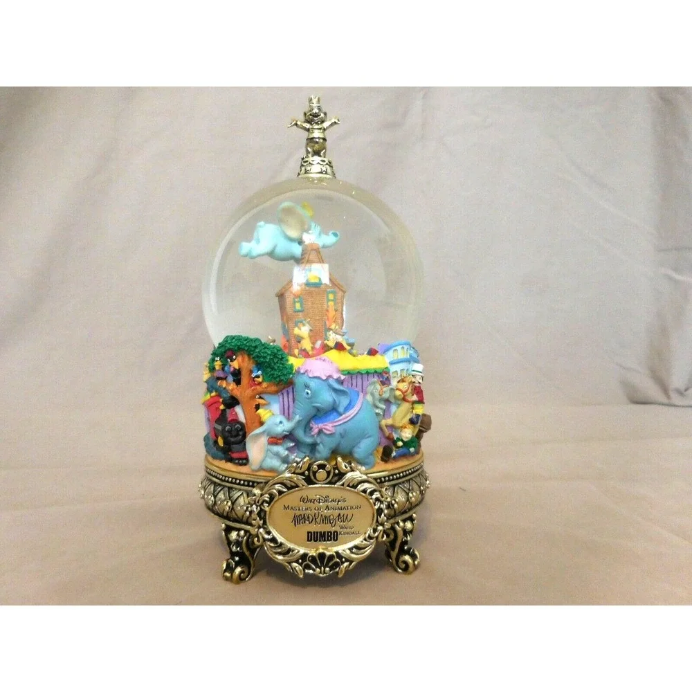 Disney Dumbo Master Of Animation Snow Globe Ward Kimball Turning Rare HTF